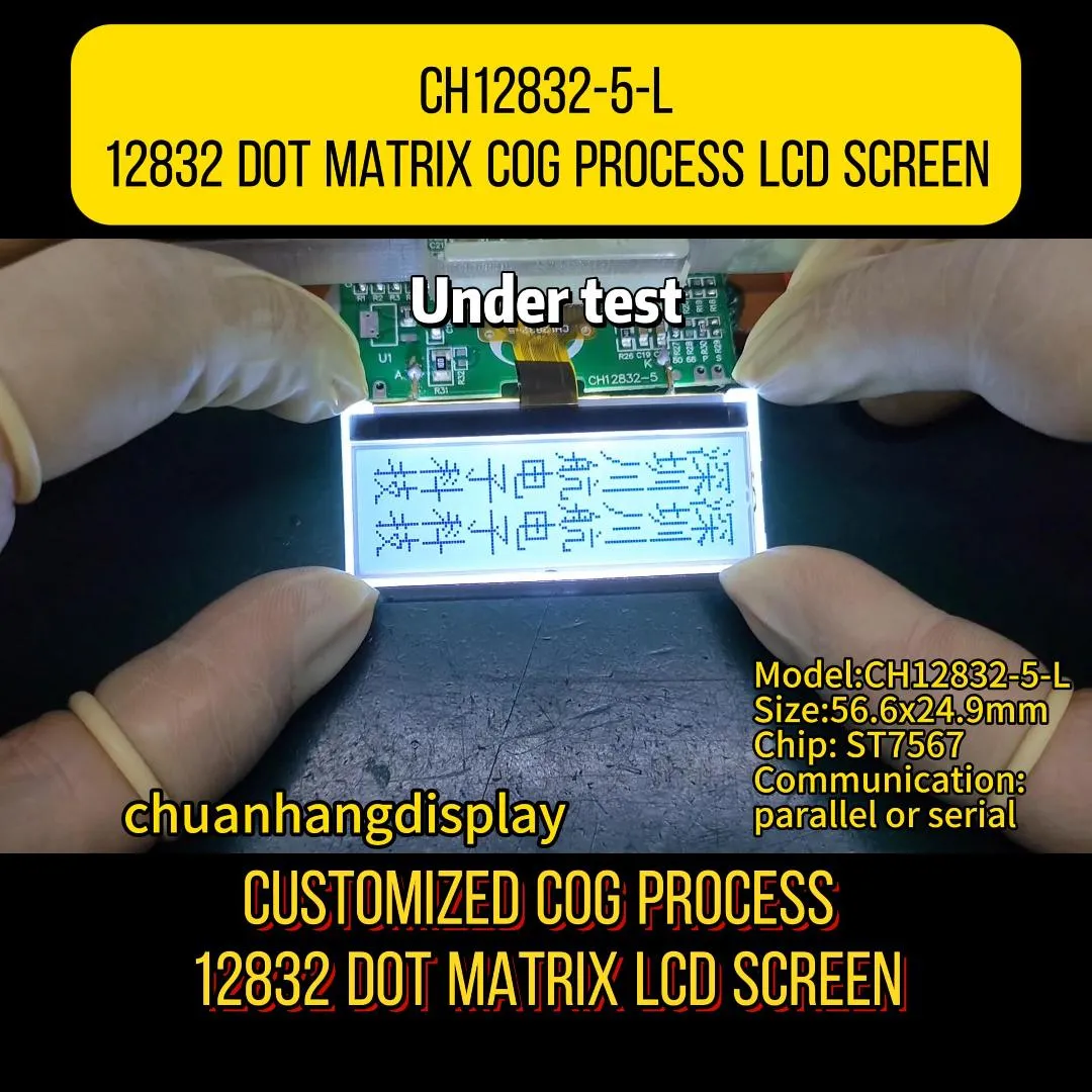 CH12832-5-L M&oacute;dulo LCD Gr&aacute;fico COG